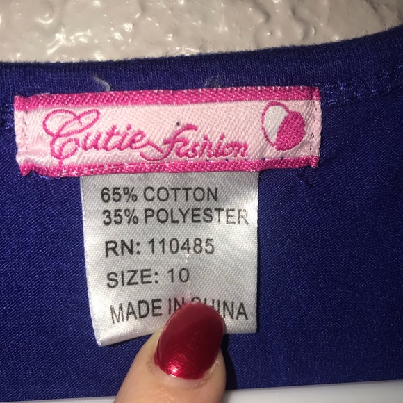 Girls PARIS glitzy shirt. - Picture 2 of 2